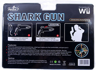 Illustration for article titled Wii Shark Gun Is What It Sounds Like